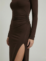 Lunarie - Rüschiges elegantes Maxikleid