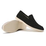 Men's Suede-Look Slip-On Loafers with Comfort Sole