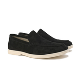 Men's Suede-Look Slip-On Loafers with Comfort Sole