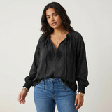 Airy Lace Blouse with Bohemian Look