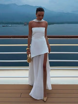 Lunavera - High Slit Flowing Maxi Dress