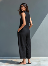 Claudia – Minimalist Linen Women’s Jumpsuit