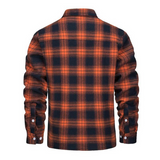 Veste à carreaux doublée en polaire pour homme | Vêtement d'extérieur chaud pour l'hiver