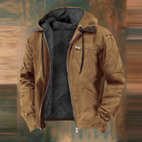 Veste ample en velours côtelé pour homme | Vêtement d'extérieur avec patte de boutonnage