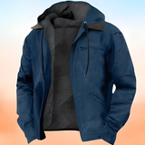 Veste ample en velours côtelé pour homme | Vêtement d'extérieur avec patte de boutonnage