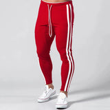Joggeurs ajustés rayés pour hommes
