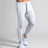 Joggeurs ajustés rayés pour hommes