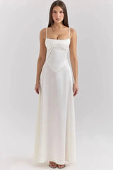 Silky Satin Floor-Length Dress