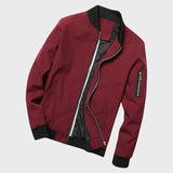 Veste Bomber Coupe Moderne avec Fermetures Éclair pour Hommes