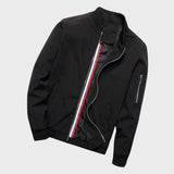 Veste Bomber Coupe Moderne avec Fermetures Éclair pour Hommes