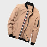 Veste Bomber Coupe Moderne avec Fermetures Éclair pour Hommes