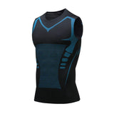 Débardeur minceur homme avec compression, soutien de la posture et tissu respirant - Idéal pour l'été