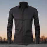 Chemise classique extensible sans plis