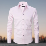 Chemise classique extensible sans plis