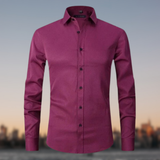 Chemise classique extensible sans plis