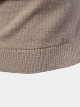 Melgior – Slim Fit Zip Collar Striped Polo Shirt