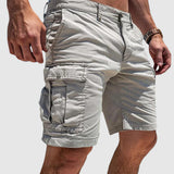 Shorts cargo d'été pour hommes, longueur genou
