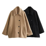 Calvera – Damen Oversize Wollmischjacke