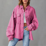 Ismeriah – Dámská oversized džínová bunda z bavlny