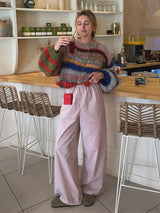 Mirah – Mehrfarbiger Damenpullover aus Mohair
