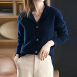 Elanara – Kaschmir-Cardigan mit Knopfleiste für Damen