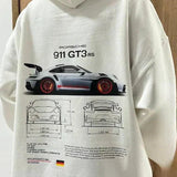 Men’s Hoodie – Racing Print Pullover