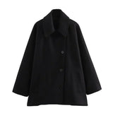 Calvera – Damen Oversize Wollmischjacke