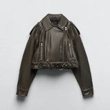 Rovienna – Moderne kurze Bikerjacke