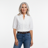 Mirellda – White Elegant Women’s Blouse