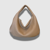 Chic Timeless Woven Leather Shoulder Bag with Luxury Finish