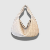 Chic Timeless Woven Leather Shoulder Bag with Luxury Finish
