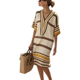 Women's Flowy Striped Dress - Casual Elegance