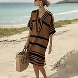 Women's Flowy Striped Dress - Casual Elegance