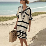 Women's Flowy Striped Dress - Casual Elegance