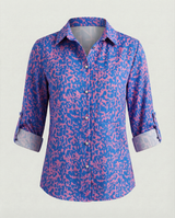 Maribel - Womens Blouse With Turn Down Collar