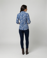 Maribel - Womens Blouse With Turn Down Collar