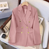 Aurevina – Double Breasted Blazer With Gold Buttons