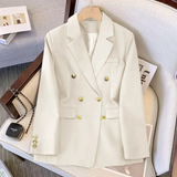 Aurevina – Double Breasted Blazer With Gold Buttons