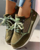 Evelis - Γυναικεία Sneakers με Κορδόνια και Πάτο Πλατφόρμα
