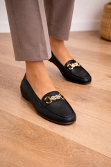 Dam Loafers Kedjedetalj Slip-on 4