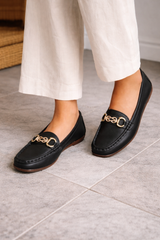 Dam Loafers Kedjedetalj Slip-on 5