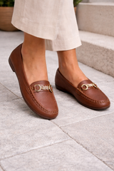 Dam Loafers Kedjedetalj Slip-on 8