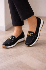 Dam Loafers Klassisk Passform Spänndetalj 1