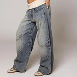 Nalora – Damenhose mit weitem Bein und kontrastierendem Bund