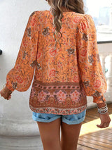 Image of Dames Bloemen Lange Mouw Blouse