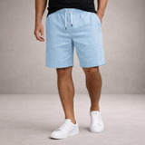 Pánské lněné šortky - Regular Fit prodyšné letní volnočasové