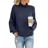 Avriel – Damen Grobstrick-Rollkragenpullover