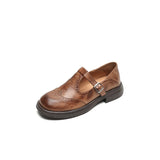 Elegantní kožené baleríny Mary Janes