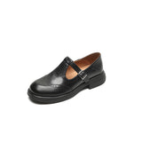 Elegantní kožené baleríny Mary Janes