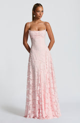 Elegant Women's Maxi Evening Dress with Spaghetti Straps
